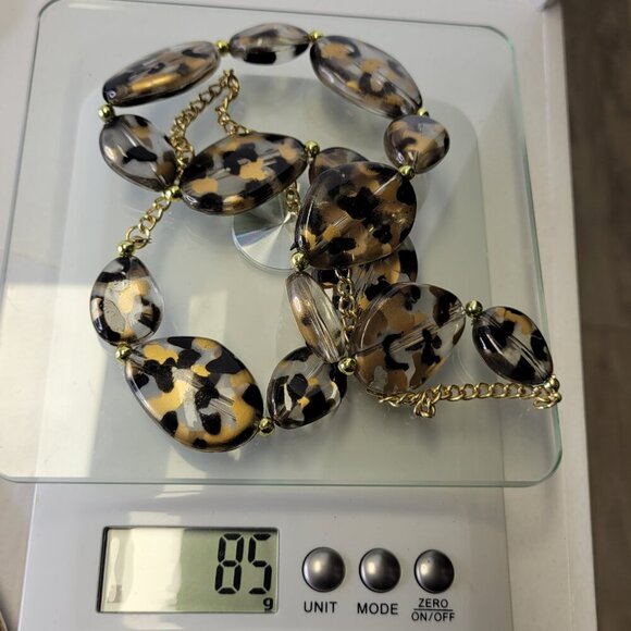 Casual Animal Print Beaded Long Necklace - Picture 6 of 8